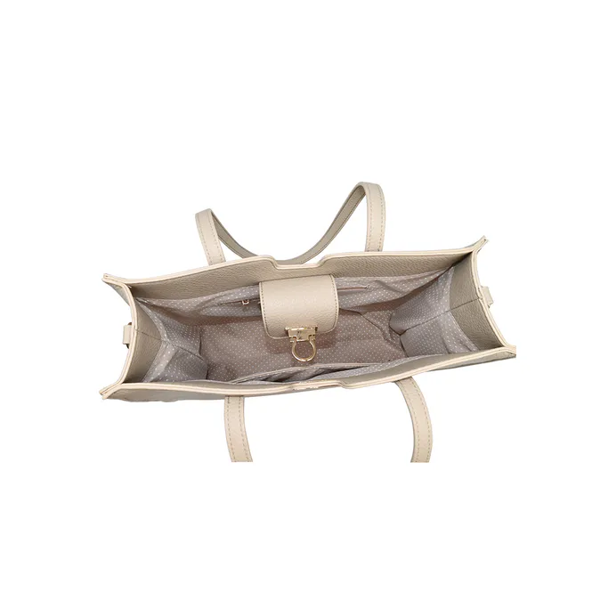 Hovedbilde INE shopper - beige - romslig veske i tidløst ...