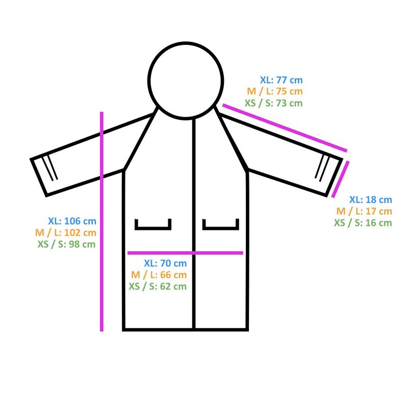 Regnfrakk - offwhite