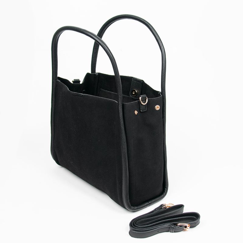 Helle shopper väska i imitationsskinn - elegant shopper med axelrem