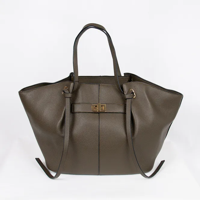 Hovedbilde JOSEFINE stor shopper - olivengrønn