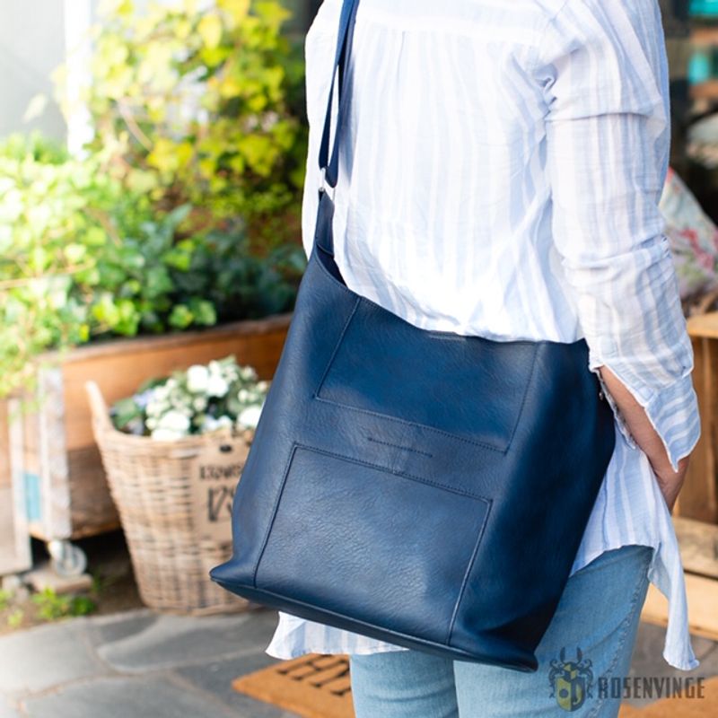 Anna stor crossbag - mørk oliven