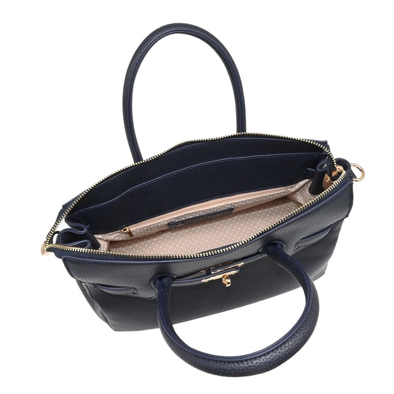 Havanna liten shopper - marine veske i imitert skinn