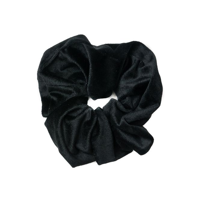 Huvudbild Scrunchie hårslips i sammet - svart