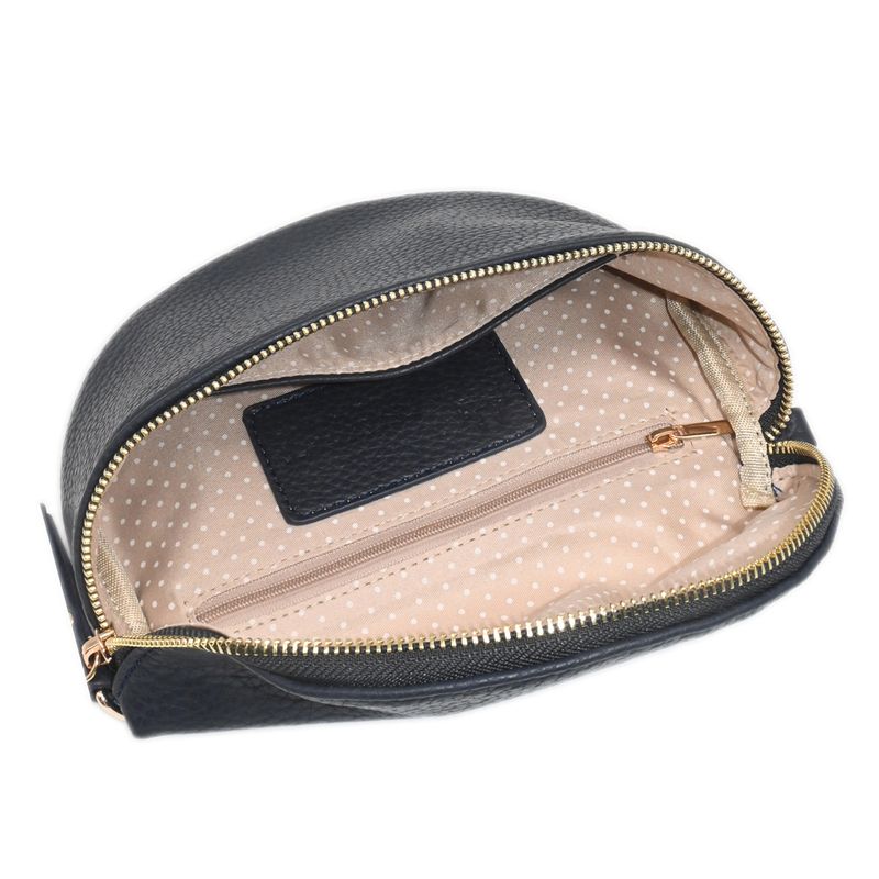PEPPER bumbag med mønstret rem - marine