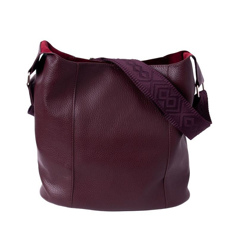 Anna stor crossbag - burgunder