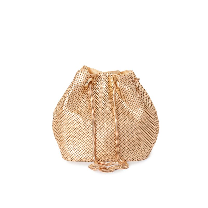 Selskapsveske bucketbag - gull