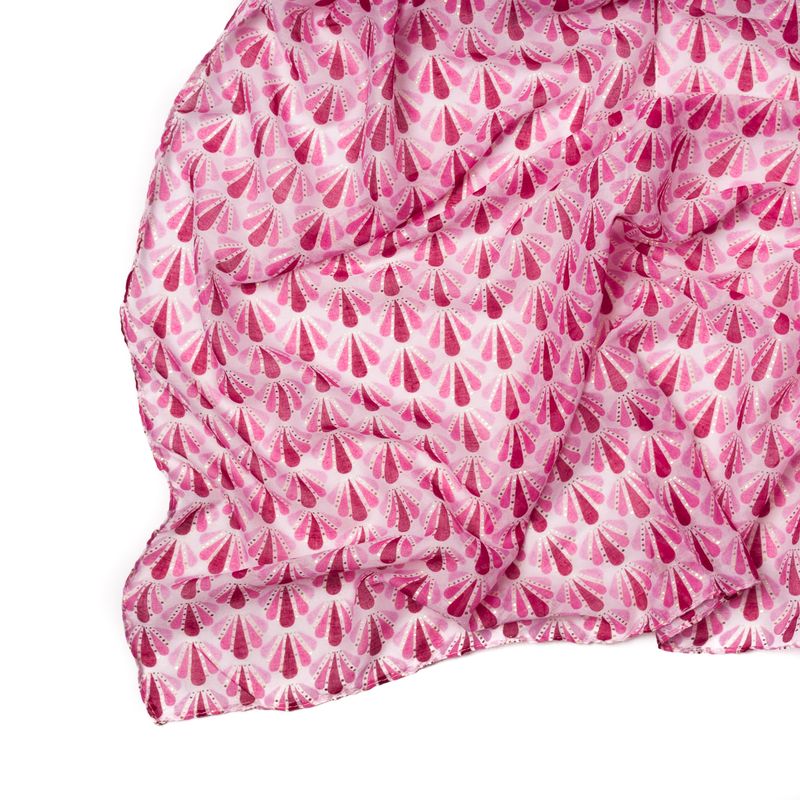 Småmønstret sommerskjerf - rosa