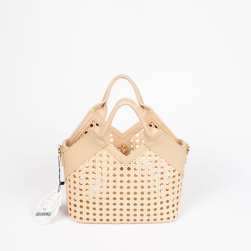 Izra liten shopper - beige - lett og elegant veske
