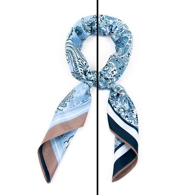 Huvudbild Liten scarf 70 x 70 cm - tvåsidigt paisleymönster ...