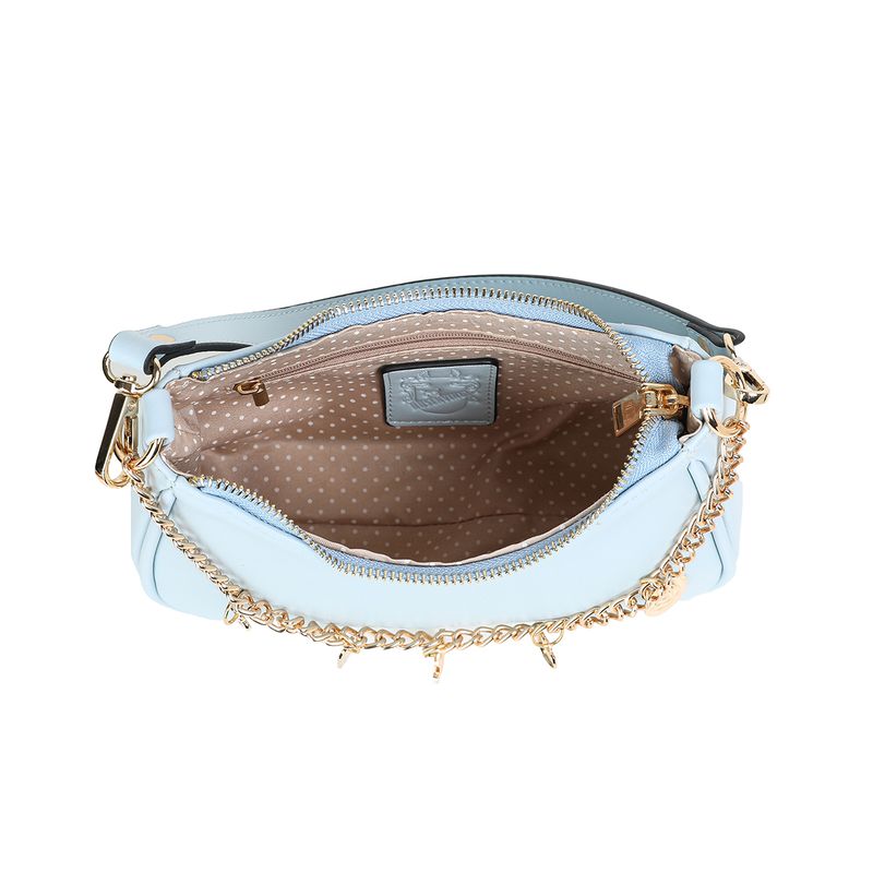 FIE Clutch med charmslenke - lys blå