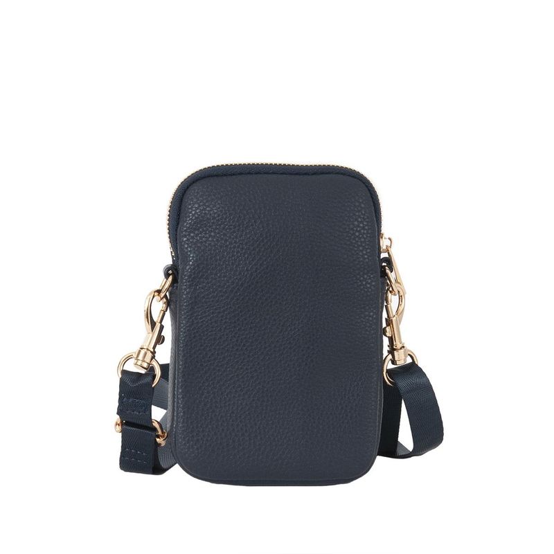 IDA mobilbag med gullfarget detaljer - marine