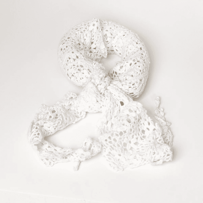 Hovedbilde Heklet skjerf i ensfarget design – ...