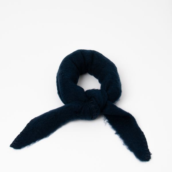 Huvudbild Litet trekantssjal marinblå - 100% akryl - ...