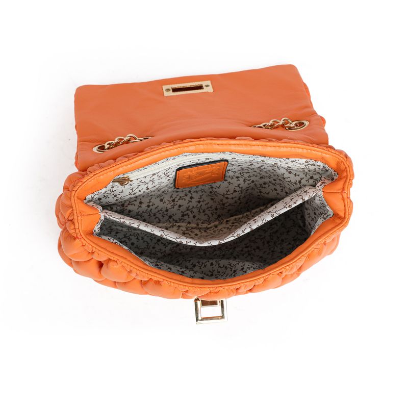 BAILEY chunky bubble clutch - orange