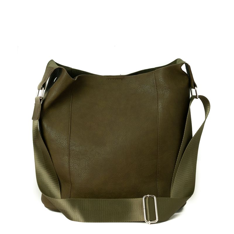 Anna stor crossbag - mørk oliven