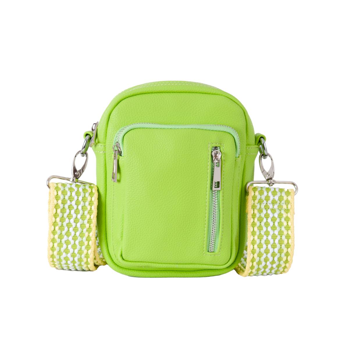 PAM citybag med vevet bnd - lime