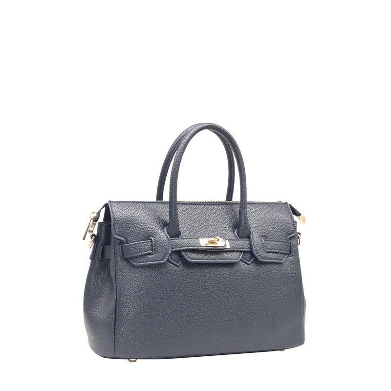 Havanna liten shopper - marine veske i imitert skinn