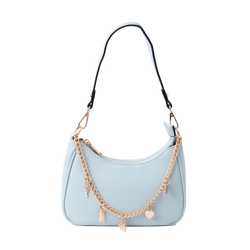 FIE Clutch med charmslenke - lys blå