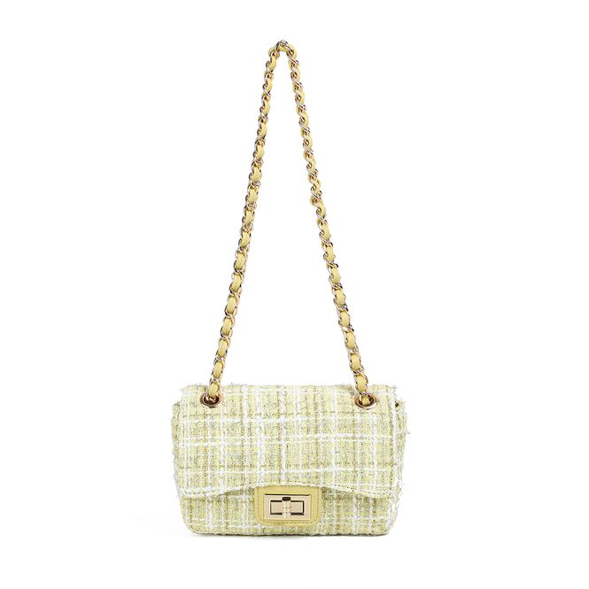 Hovedbilde EVITA Liten clutch med lenke - Lys gul