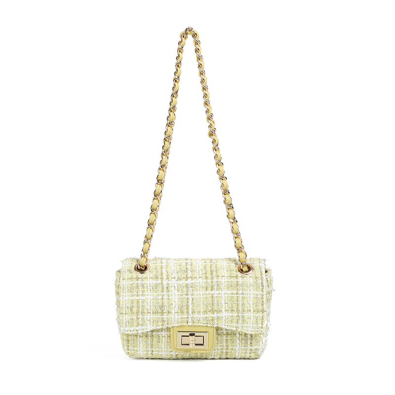 EVITA Liten clutch med lenke - Lys gul