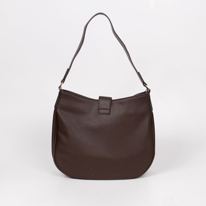 Iona ovalbag - brun - romslig skulderveske i tidløst design