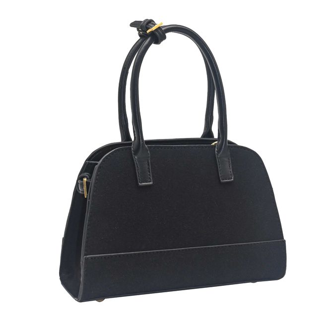 Hovedbilde KITTY liten bowler bag i imitert semsket skinn ...