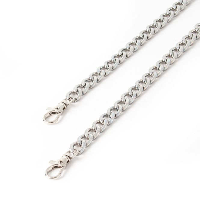 Hovedbilde Skulderrem lang lenke - sølvfarget