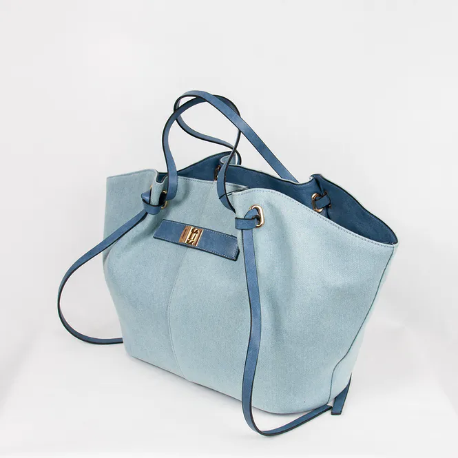 Hovedbilde JOSEFINE stor shopper - jeansblå