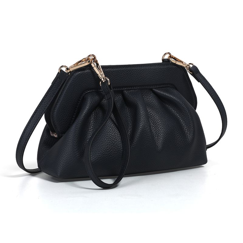 JOELLE portemone clutch/veske marineblå - liten veske med skulderrem