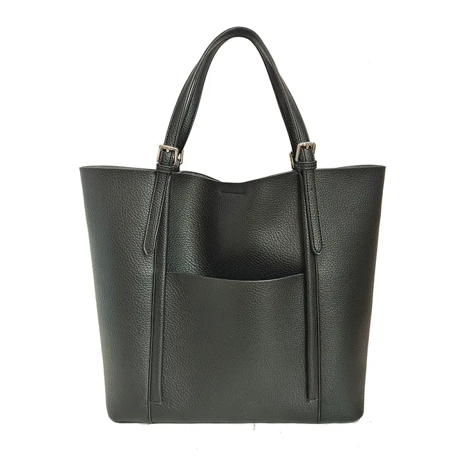 Hovedbilde Hilde shopper veske svart - stor tote i imitert ...
