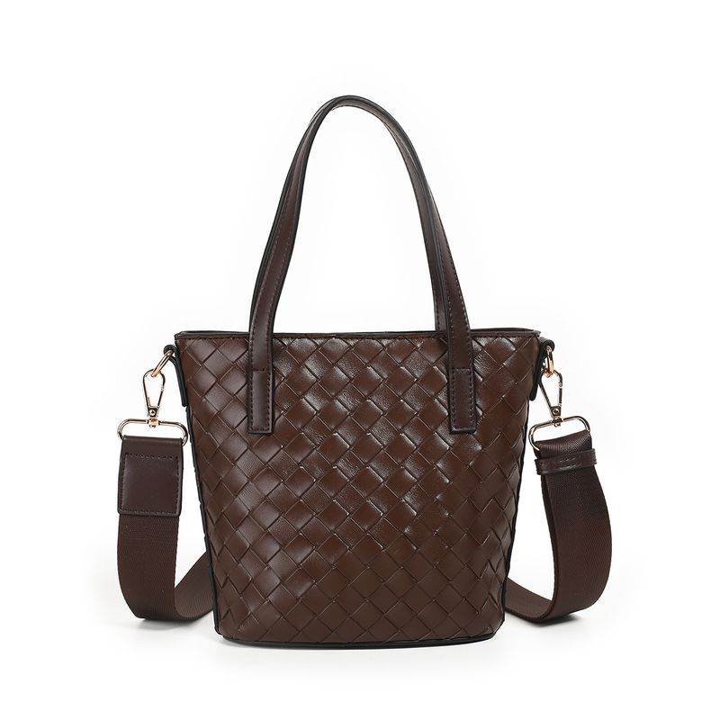 Ivy mini shopper - brun - kompakt og stilren veske