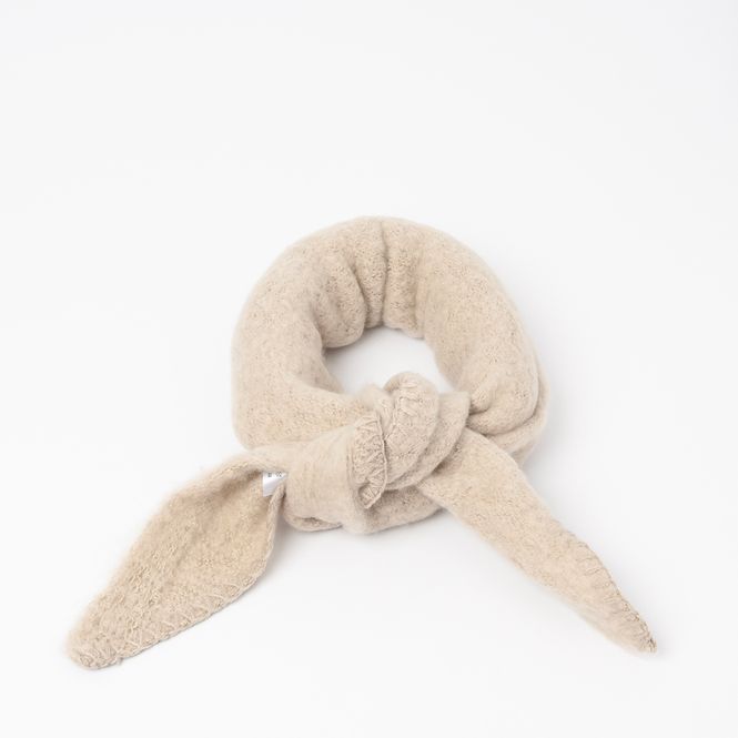Hovedbilde Lite trekantskjerf beige - 100% akryl - ...