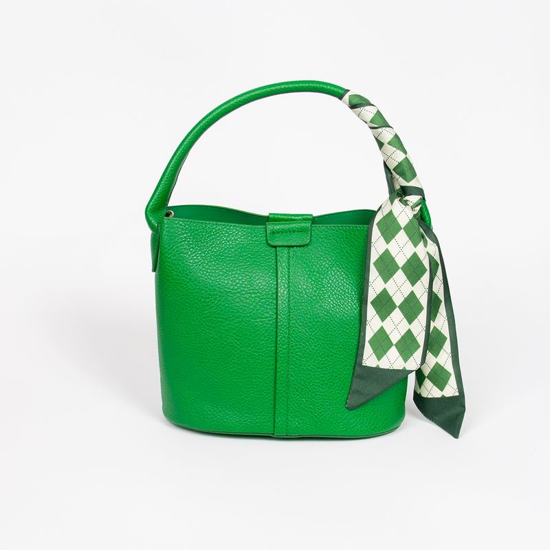 Ibelin liten bucketbag - grønn - feminin veske med tidløs form