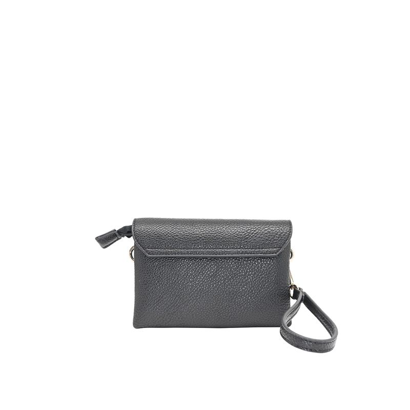 DANIELLE clutch svart i imitert skinn