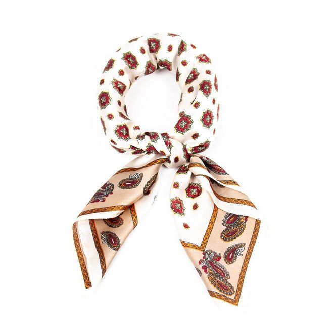 Huvudbild Liten scarf med paisley och dekorativt mönster ...