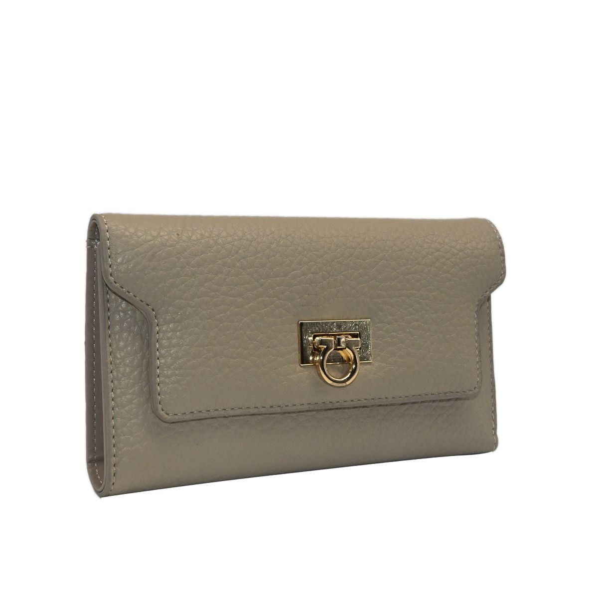 DIANA lommebok med clipslås - beige