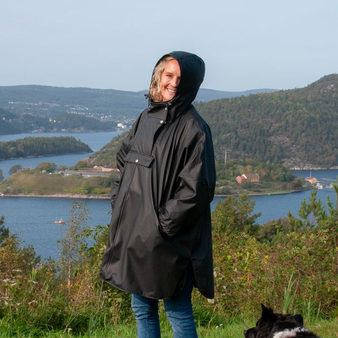 Hovedbilde Regnponcho - svart