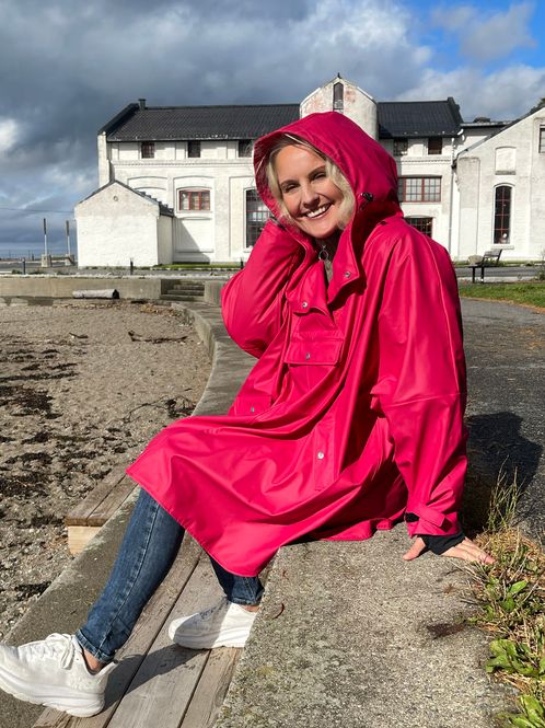 Hovedbilde Regnponcho - rosa